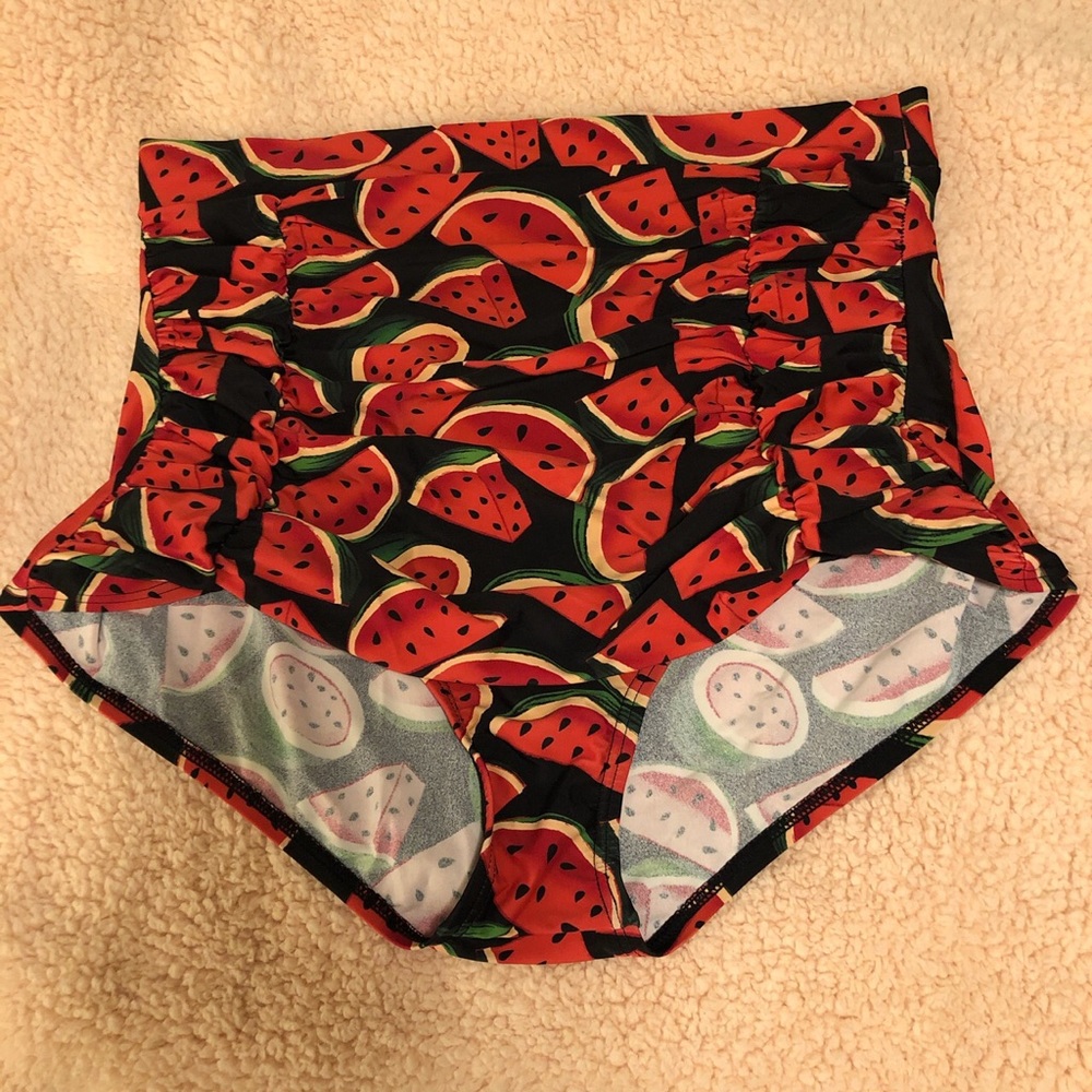 High waisted bikini bottom